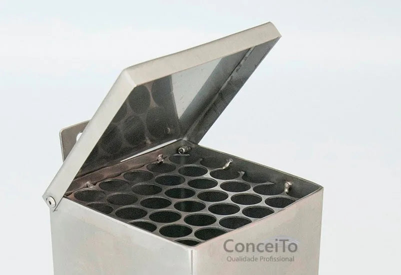 Saboneteira industrial inox Flex quadrada 1000ml - 10003 - Conceito Metais (foto 2)