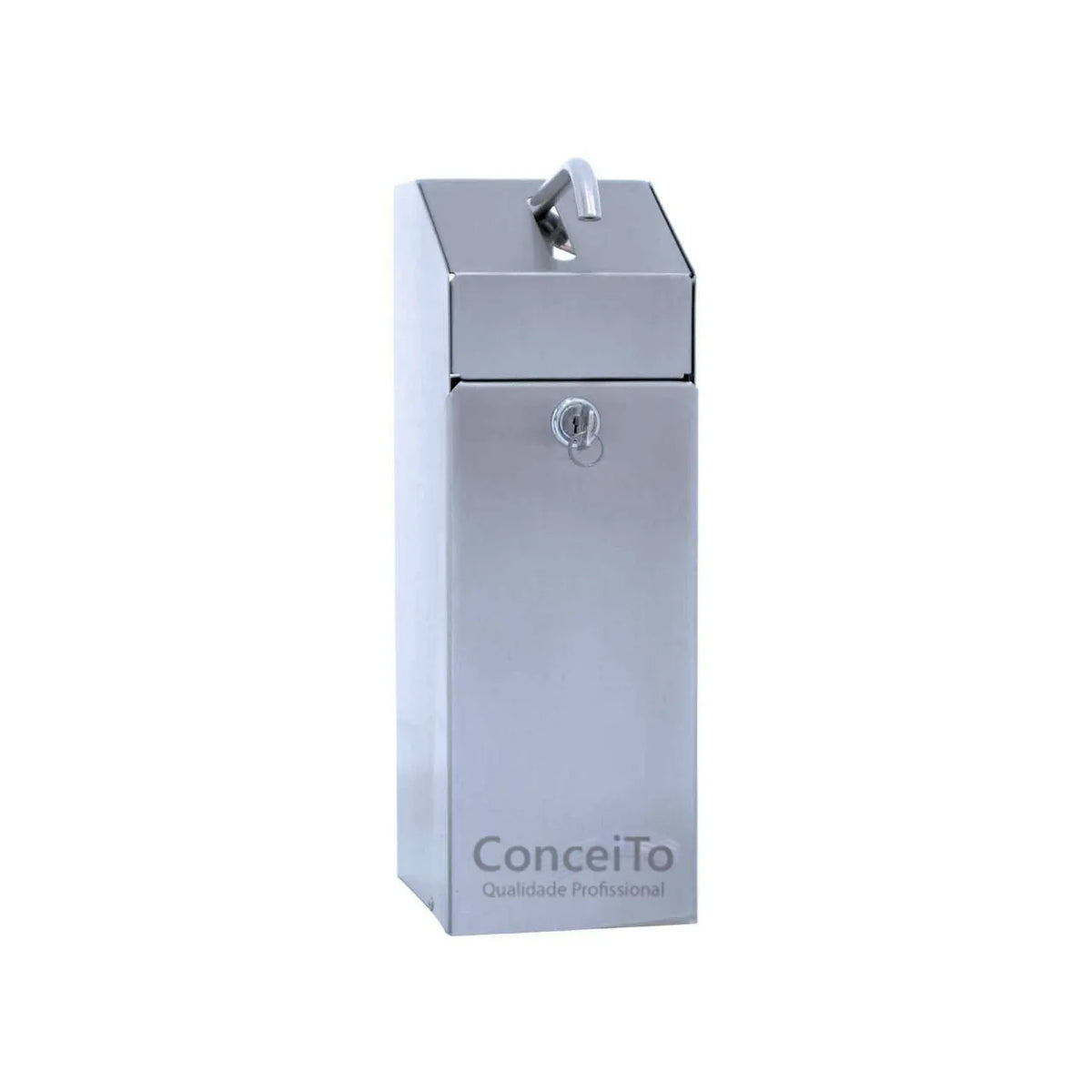 Saboneteira industrial inox quadrada 1500ml - 10005 - Conceito Metais