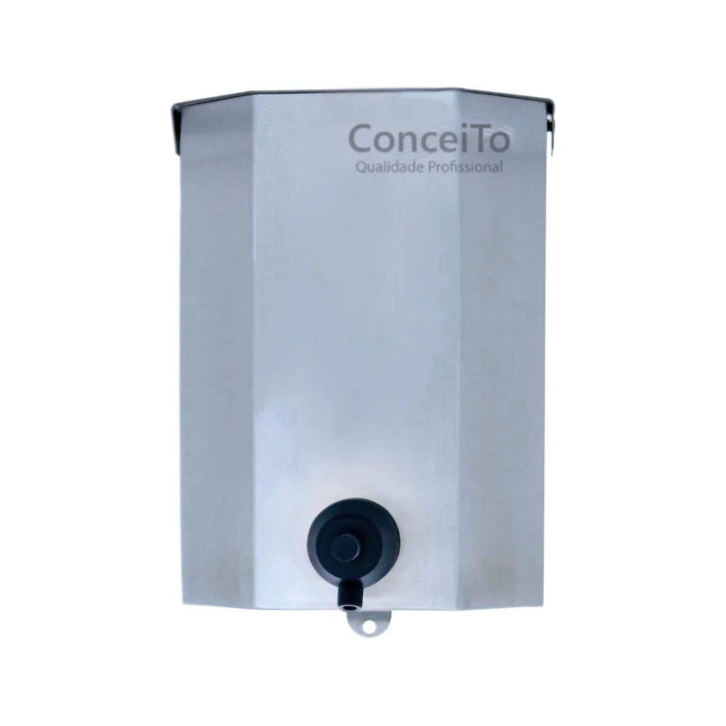 Saboneteira industrial inox sem chave escovada 1800ml - 10006 - Conceito Metais