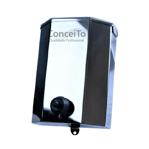 Saboneteira industrial inox sem chave polida 1800ml - 10007 - Conceito Metais