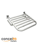 Banco articulado em inox polido PNE 45x45cm - 1055