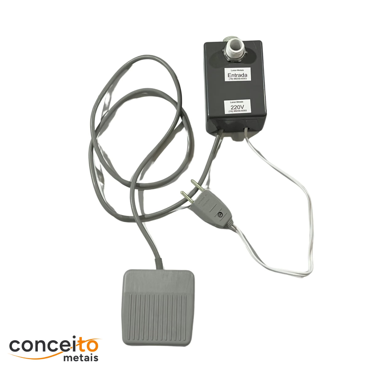 Acionador de pedal elétrico 220V com válvula solenoide - 1057