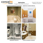 Banco articulado de inox para banheiro PNE 45x70 com pedestal - 1058: aplicações