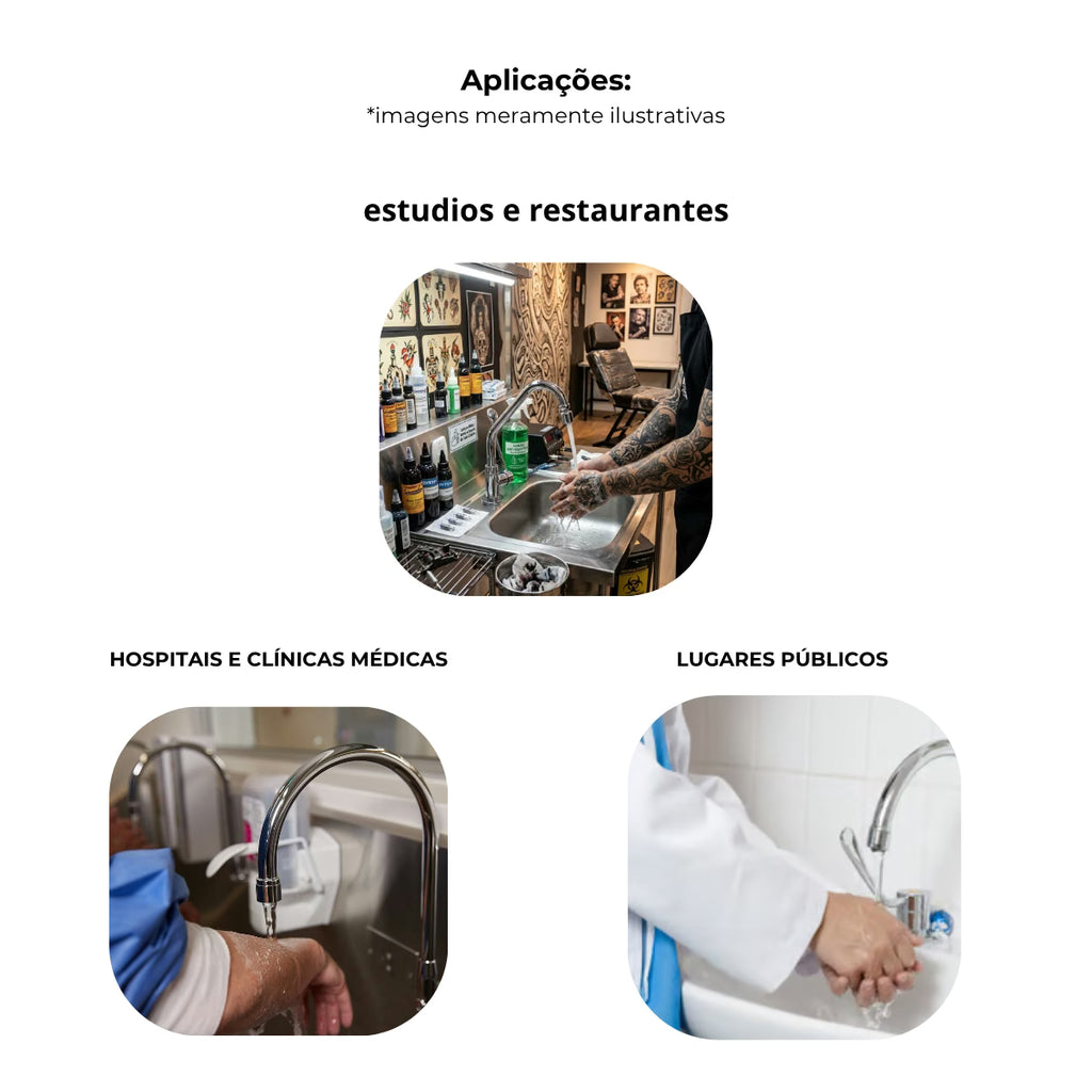 Torneira clínica alavanca mesa bica móvel altura 25 cm - 12002: aplicações em estúdios, hospitais e lugares públicos