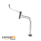 Torneira clínica alavanca reforçada mesa 16 cm 45° - 12004