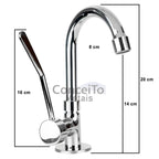 Torneira clínica hospitalar cotovelo metal conforme NBR9050 - 12022 - Conceito Metais (foto 2)