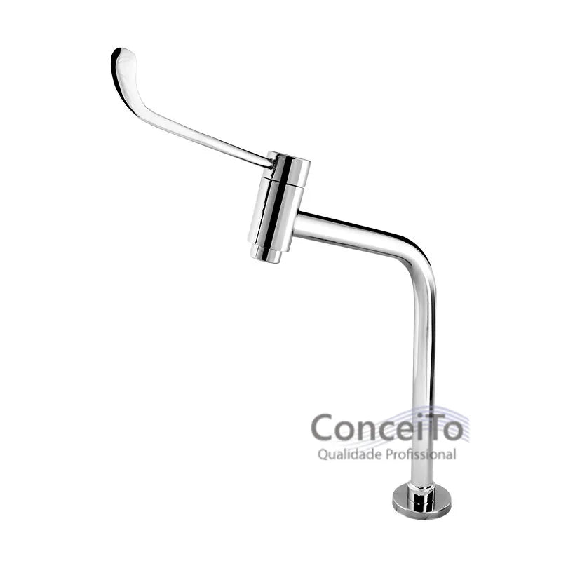 Torneira clínica 23,7cm alavanca especial reforçada mesa 45° - 12030 - Conceito Metais
