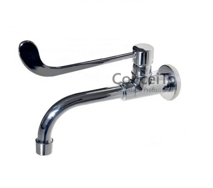 Torneira clínica alavanca de parede 26cm bica móvel - 12035 - Conceito Metais