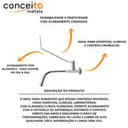Torneira clínica extra longa parede - 12038: durabilidade e descrição do produto
