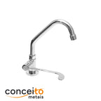 Torneira clínica alavanca mesa bica móvel altura 24 cm - 12039