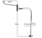 Torneira hospitalar clínica metal 26cm alavanca reforçada mesa 90° - 12047 - Conceito Metais (foto 2)