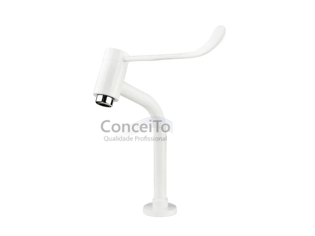 Torneira clínica de alavanca de mesa acionamento superior 23,7 cm 45º - 12050 - Conceito Metais