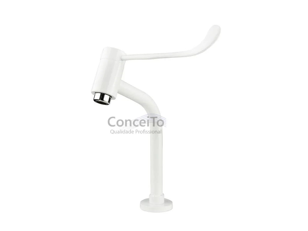 Torneira clínica de alavanca de mesa acionamento superior 26 cm 45º - 12056 - Conceito Metais