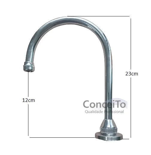 Bica torneira sem registro para acionador de pedal - 12061 - Conceito Metais (foto 2)
