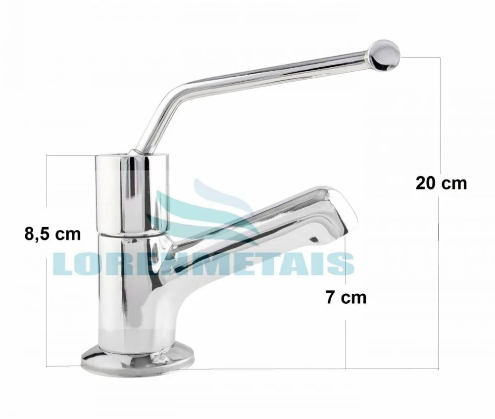 Torneira automática deficiente PNE bico anti furto NBR9050 comprimento 26 cm - 12080 - Conceito Metais (foto 3)