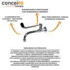Torneira clínica alavanca de parede bica móvel - 12093: características e descrição do produto
