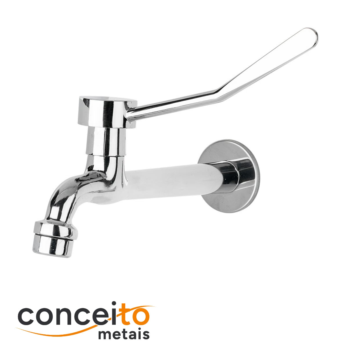 Torneira clínica de parede com arejador fixo 22cm - 12162