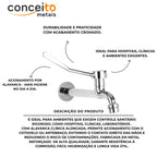 Torneira clínica de parede com arejador fixo 22cm - 12162: descrição do produto