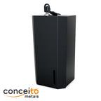 Toalheiro cai cai preto de metal reforçado com trava - 12179