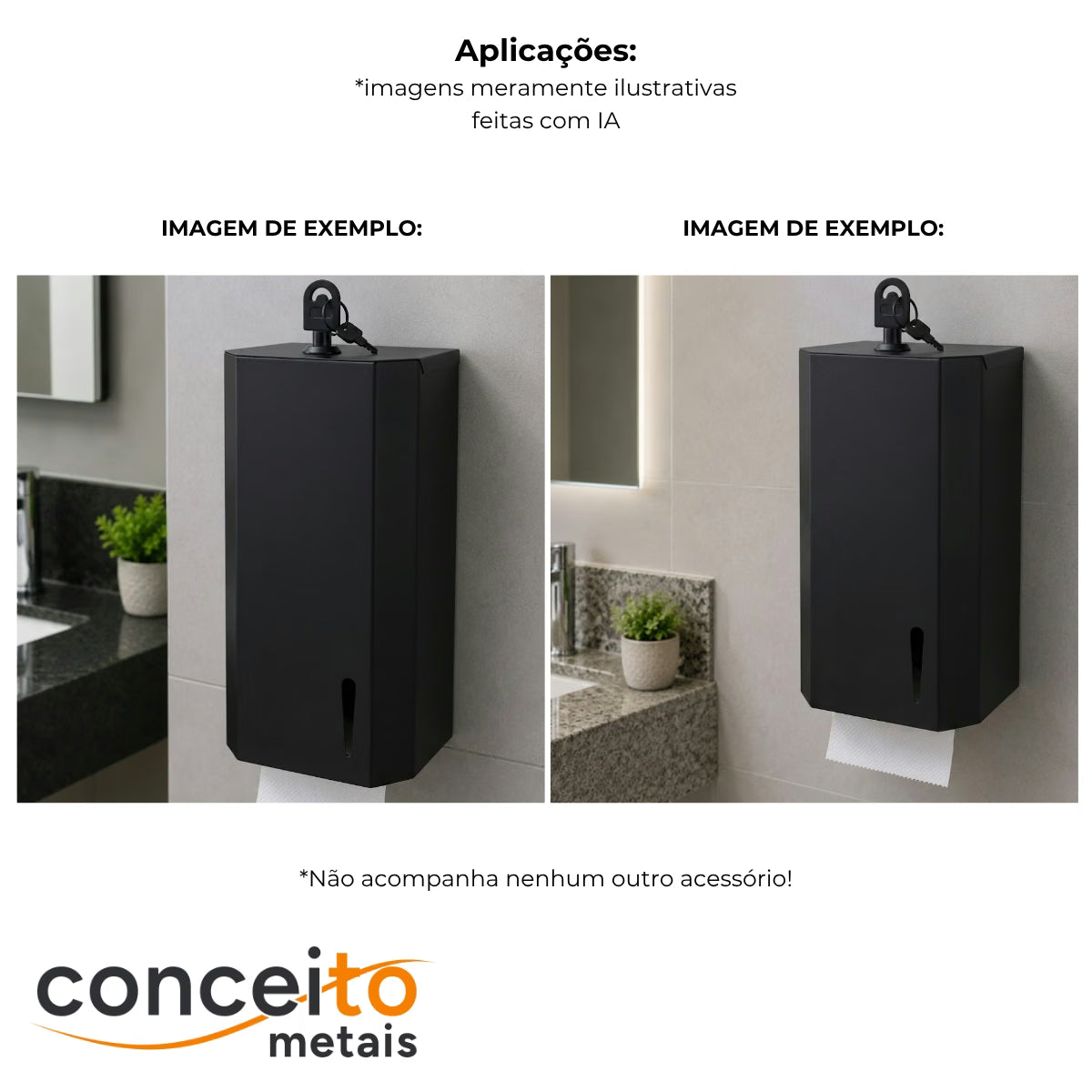 Toalheiro cai cai preto de metal reforçado com trava - 12179: aplicações em banheiros