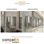 Toalheiro em aço inox escovado interfolhas com trava - 12288: aplicações