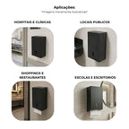 Toalheiro cai cai em aço reforçado pintura eletrostática preto - 12869: aplicações