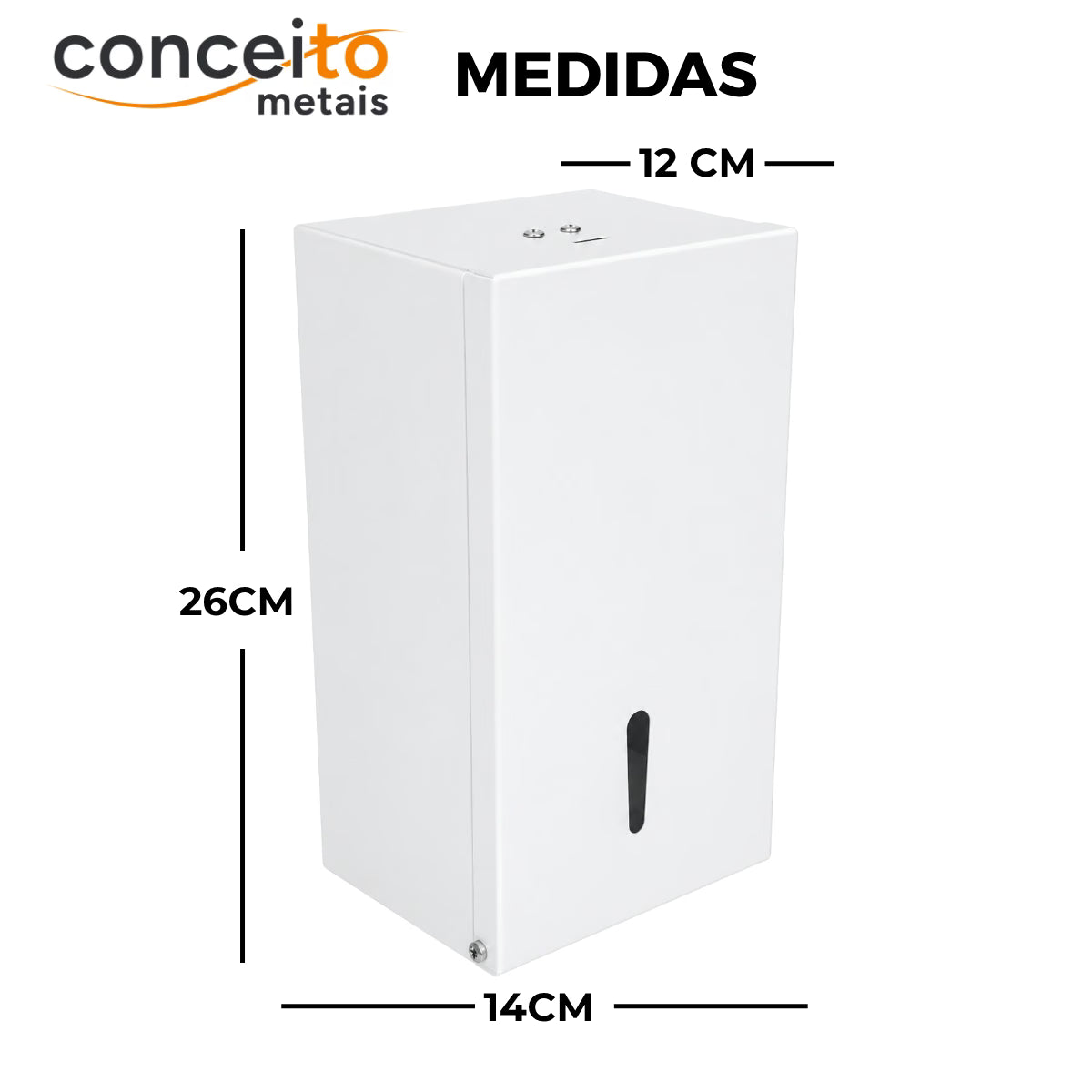 Toalheiro cai cai em aço reforçado pintura eletrostática branco - 12870: medidas