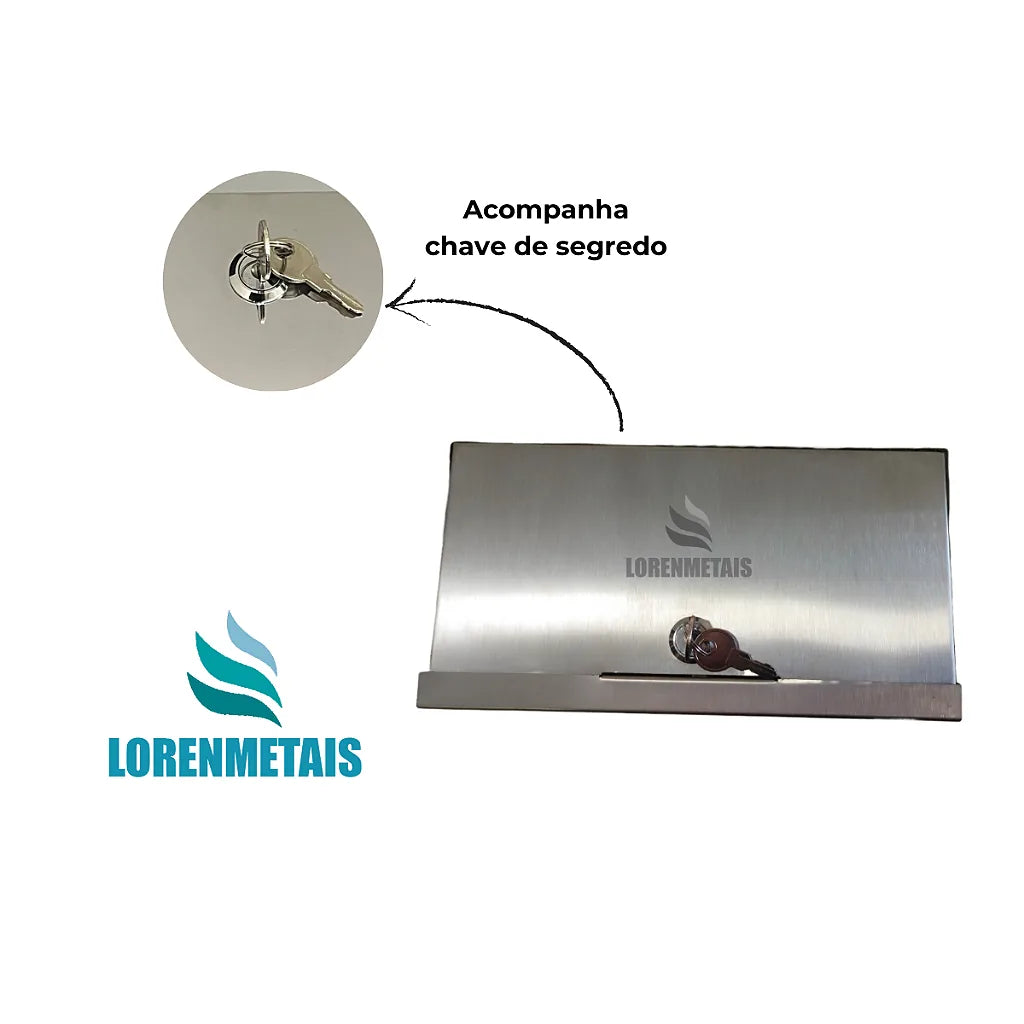 Toalheiro interfolhado aço inox escovado - 12889 - Conceito Metais (foto 3)