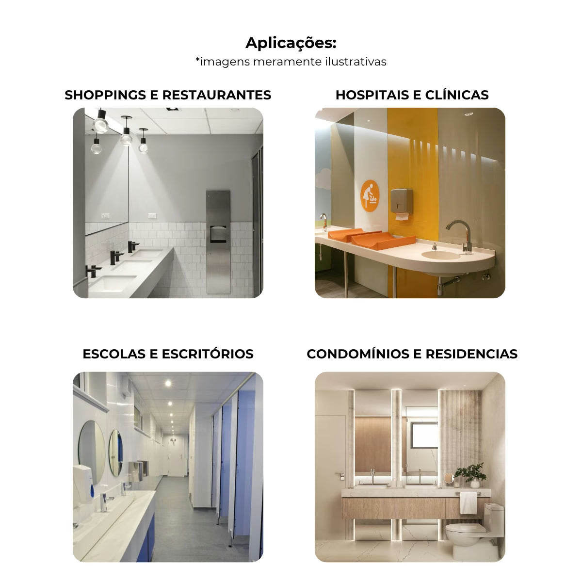 Dispenser de papel higiênico aço carbono branco 400 mt com trava - 12890: aplicações