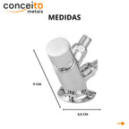 Acionador de pedal mecânico de torneira com engate - 13013: medidas