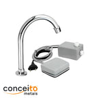 Kit acionador de pedal elétrico 110V com torneira bica alta móvel - 13115