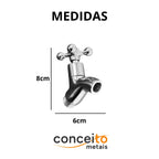 Torneira para bebedouro e filtro de água rosca 1/2 polegada - 13142: medidas