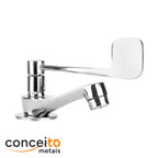 Torneira clínica hospitalar cotovelo com alavanca larga em metal 11,5 cm - 13150