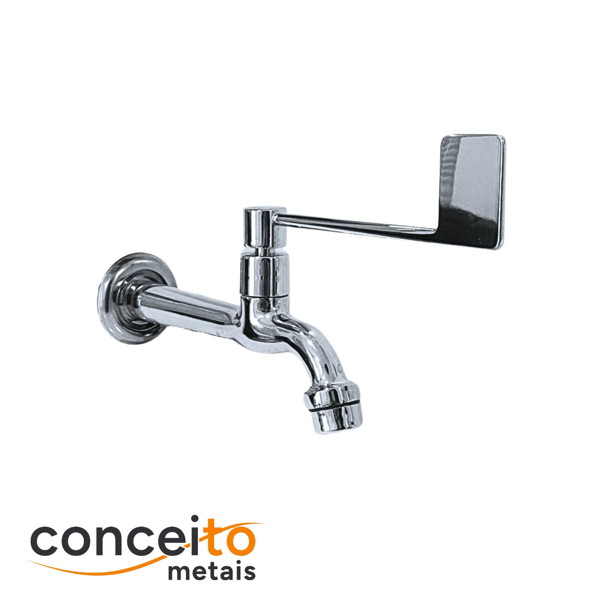 Torneira clínica de parede com arejador fixo 19cm alavanca especial - 13154