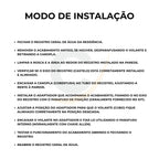 Acabamento quadrado para base Deca - 13208: modo de instalação