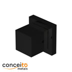 Acabamento quadrado preto fosco 3/4 para base Deca - 13210
