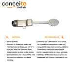 Acionador de pedal mecânico metal para torneira - 13215: material e recomendações de uso