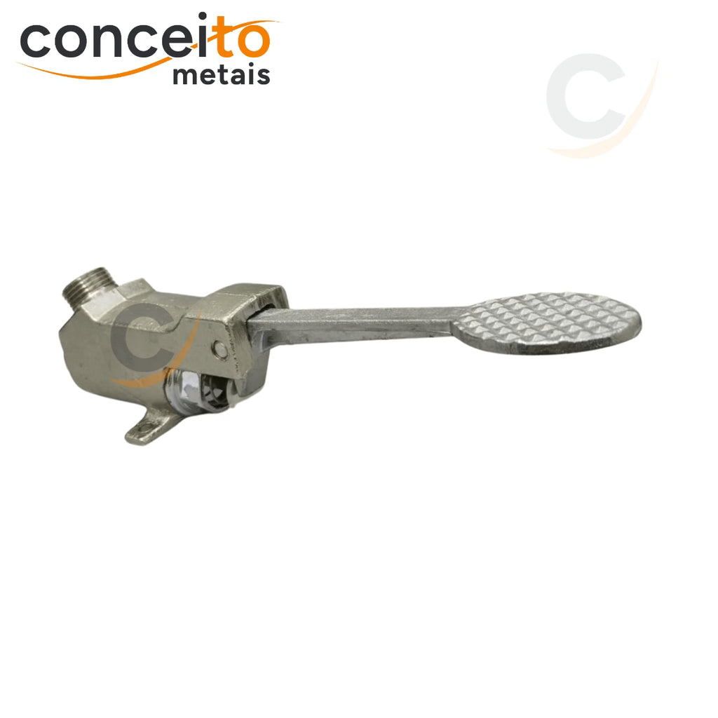 Acionador de pedal mecânico metal para torneira - 13215: vista lateral do pedal