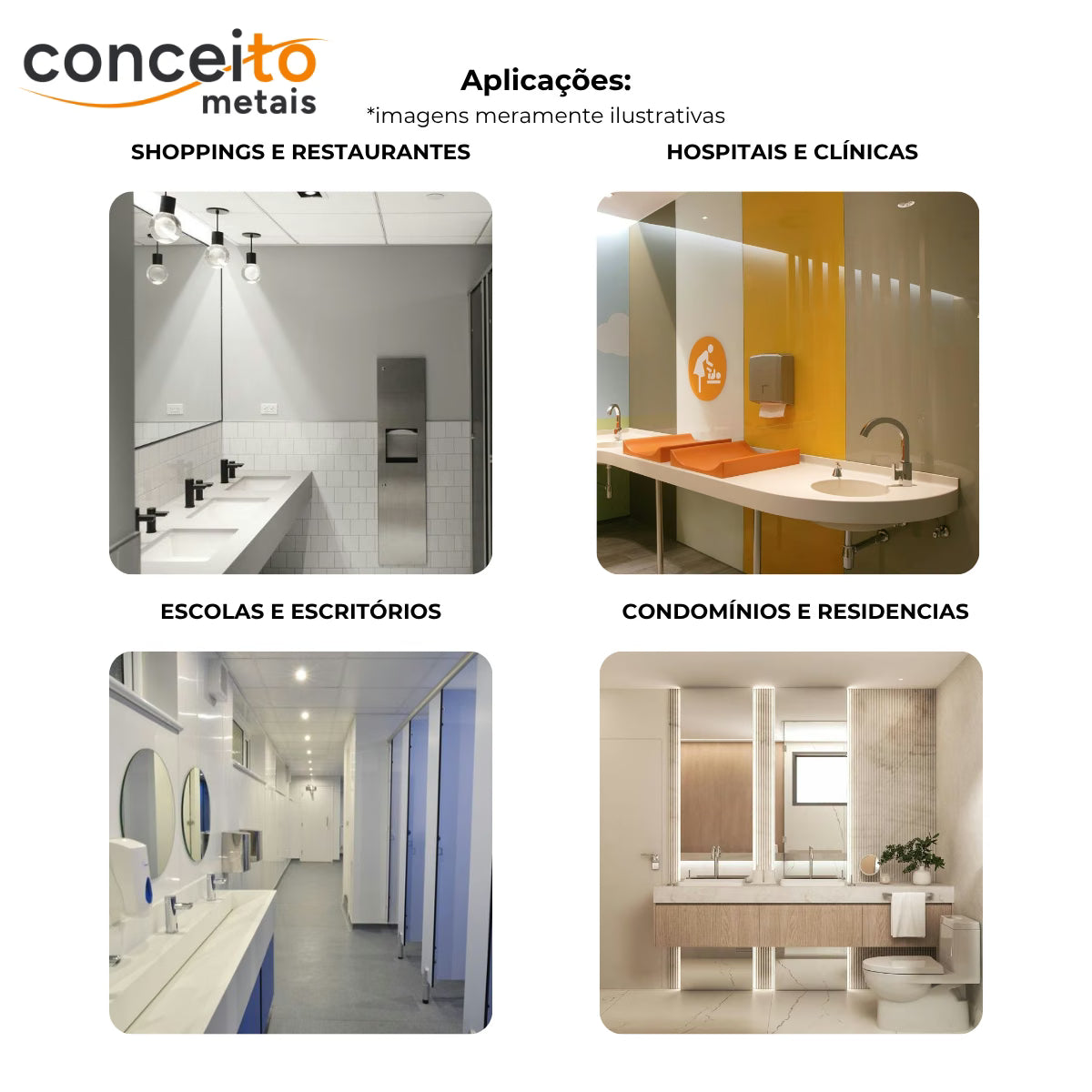 Porta papel higiênico com trava 400m inox escovado com porta cadeado - 13235: aplicações em shoppings, hospitais, escolas e condomínios