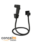 Ducha higiênica quadrado completa preto fosco black matte - 13281