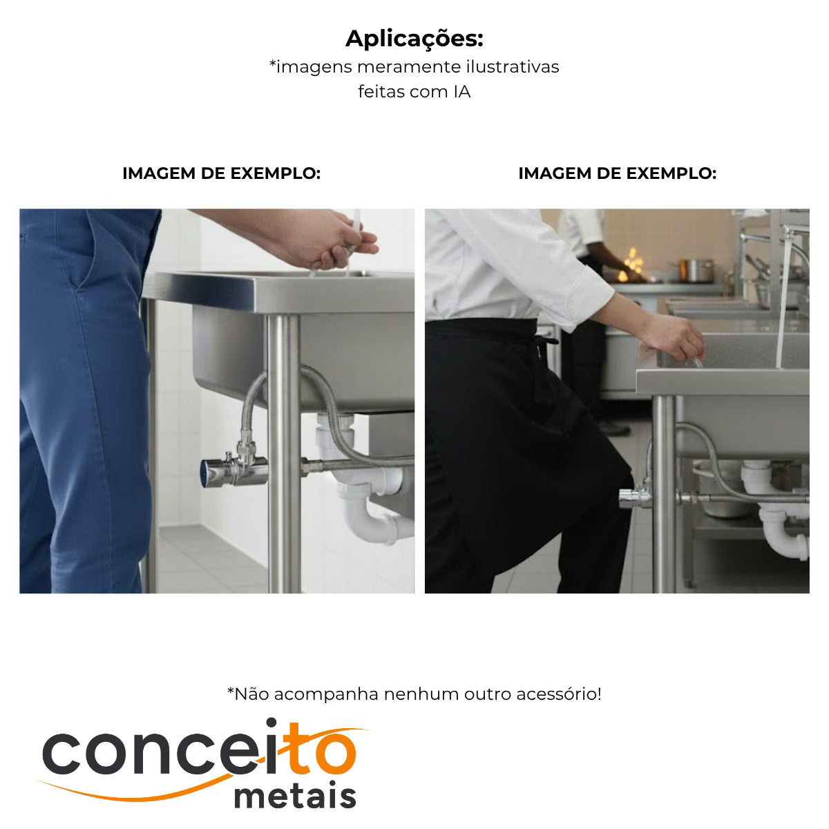 Acionador de pedal mecânico profissional metal joelho bebedouro - 13365: aplicações
