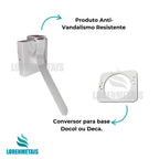 Acabamento PNE branco para descarga com conversor para base Docol ou Deca - 13566 - Conceito Metais (foto 3)