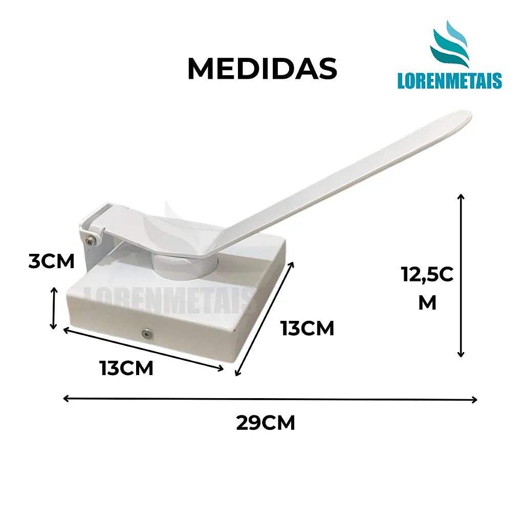 Acabamento PNE branco para descarga com conversor para base Docol ou Deca - 13566 - Conceito Metais (foto 4)