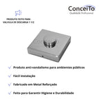 Acabamento para descarga com conversor para base Docol ou Deca - 13569 - Conceito Metais (foto 2)
