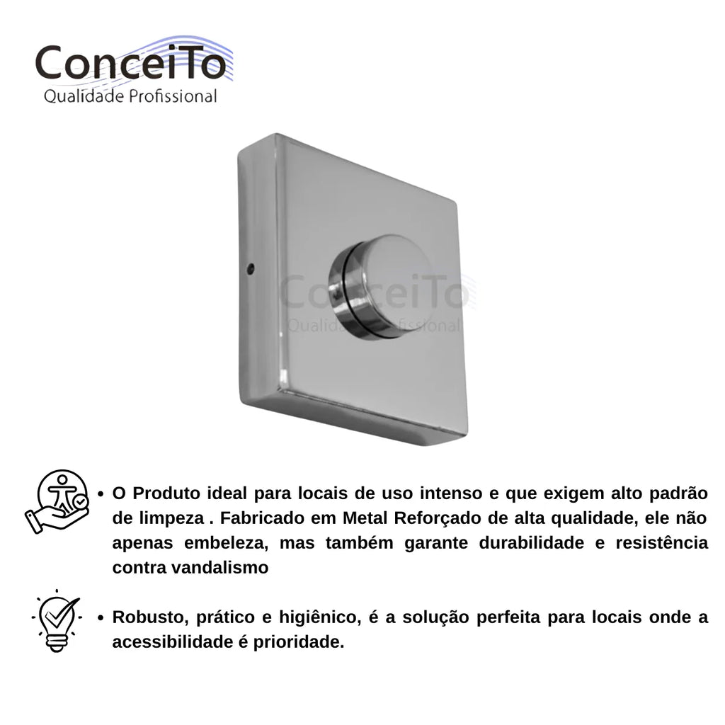 Acabamento para descarga com conversor para base Docol ou Deca - 13569 - Conceito Metais (foto 5)