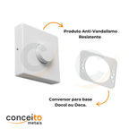 Acabamento branco para descarga com conversor para base Docol ou Deca - 13570 - Conceito Metais (foto 3)