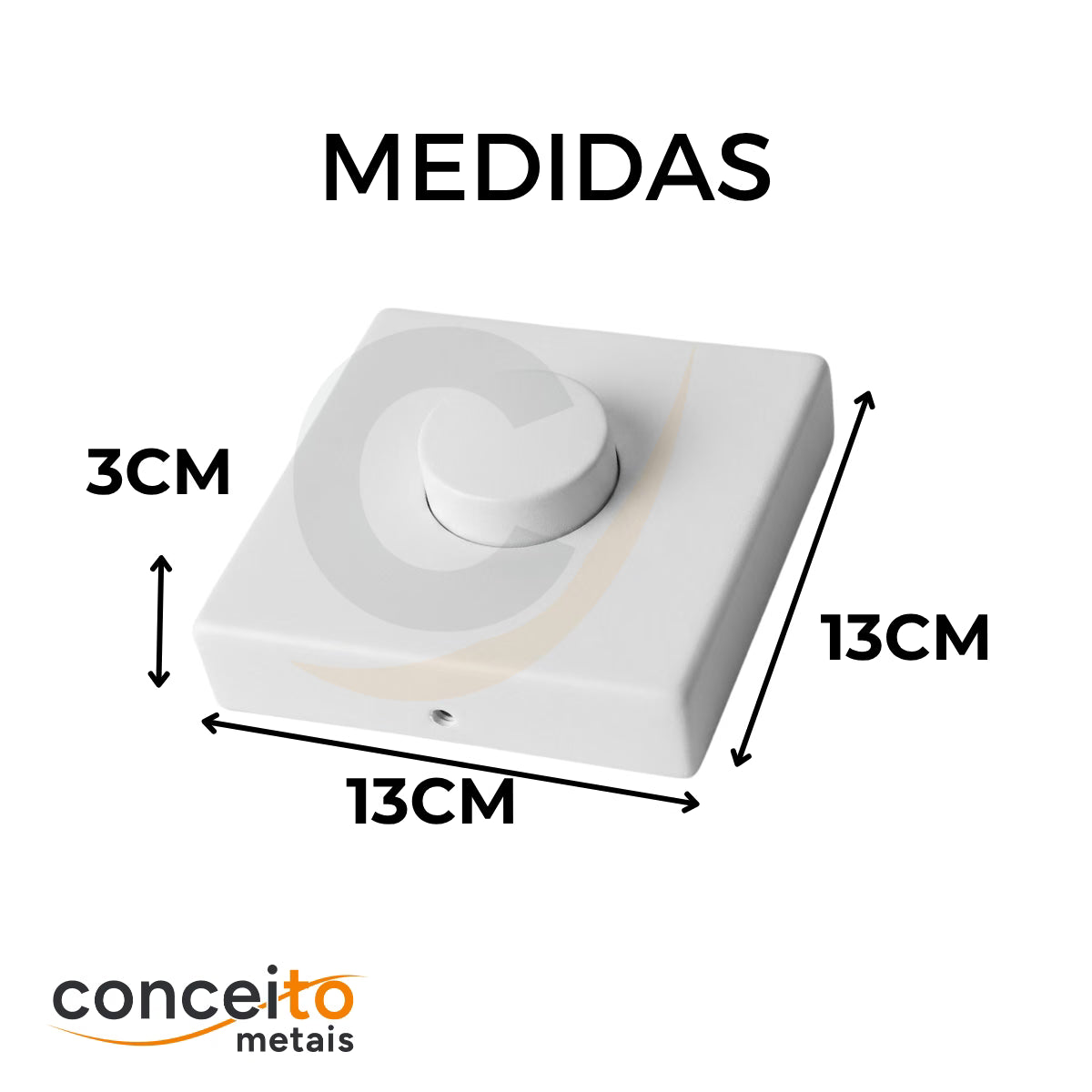 Acabamento branco para descarga com conversor para base Docol ou Deca - 13570 - Conceito Metais (foto 4)