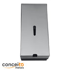 Saboneteira aço carbono com pintura epóxi e tampa de inox polido com chave e reservatório 1000 ml - 13674