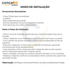 Toalheiro dispenser fabricado em aço com pintura eletrostática preto interfolhado - 13685: modo de instalação