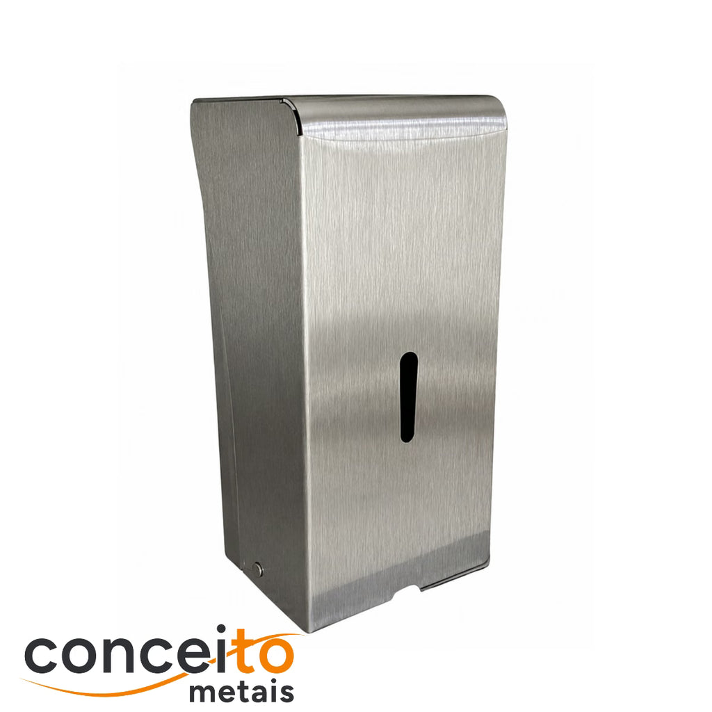 Saboneteira aço inox 304 escovado com chave reservatório 1.000 ml - 13688